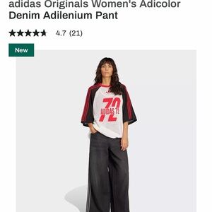 adidas Originals Women's Adicolor Denim Pant - Charcoal